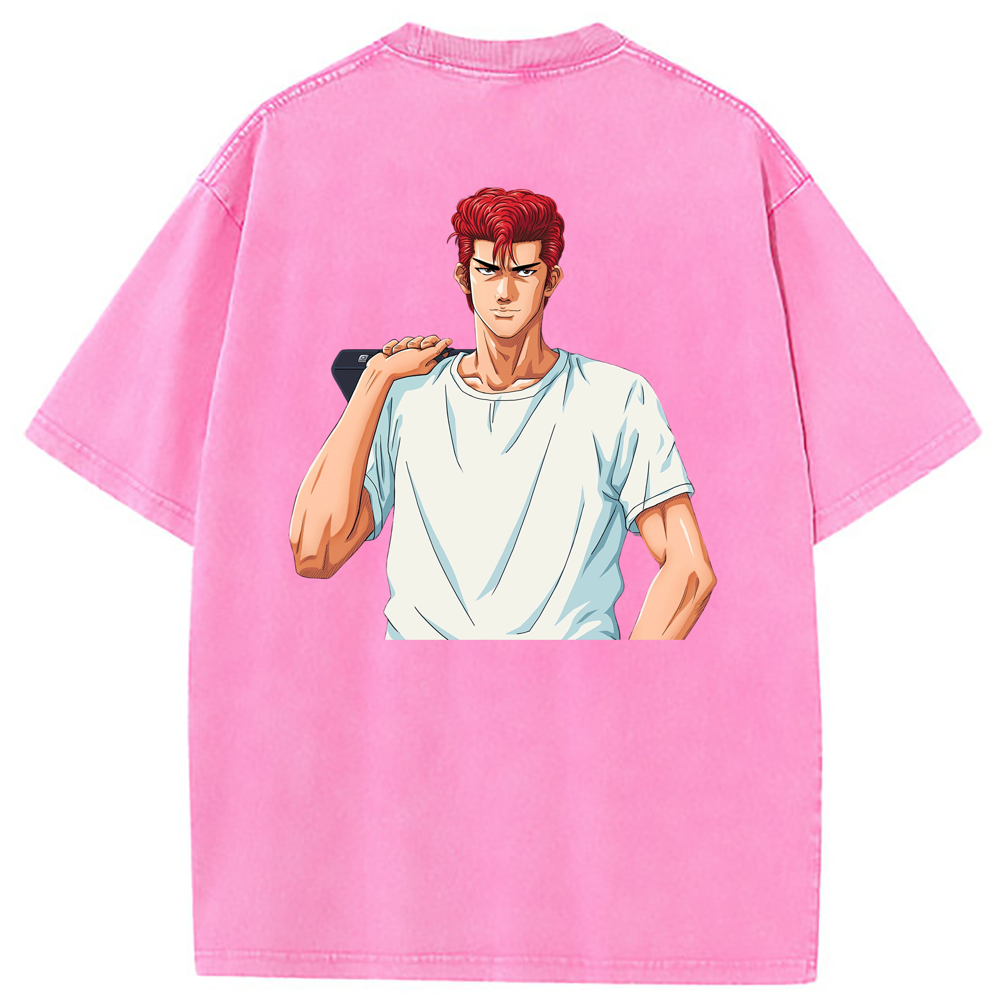 （画像用） SLAM DUNK／スラムダンク 綿100% ヴィンテージ風 半袖Tシャツ（背面プリント）